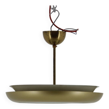 Bauhaus chandelier "UFO" from the 1930s by Josef Hurka, Czechoslovakia
