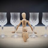 Set 4 verres ciselés en cristal bas