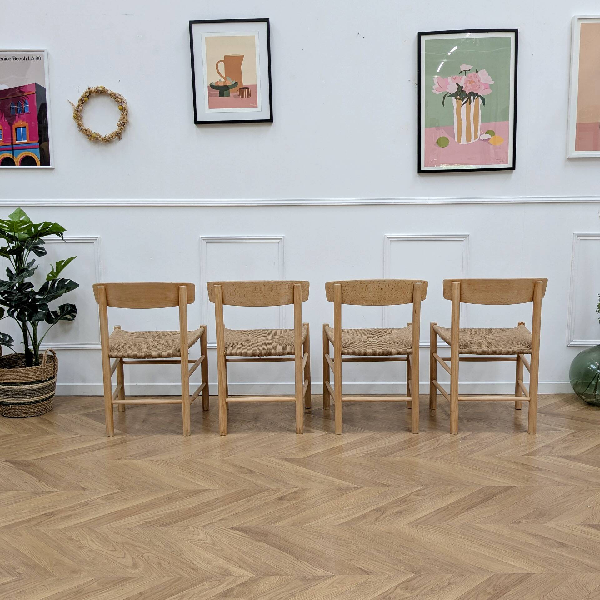 4 J39 Folk chairs