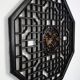 Octagonal wall panel, carved wood, mid-20th century, China