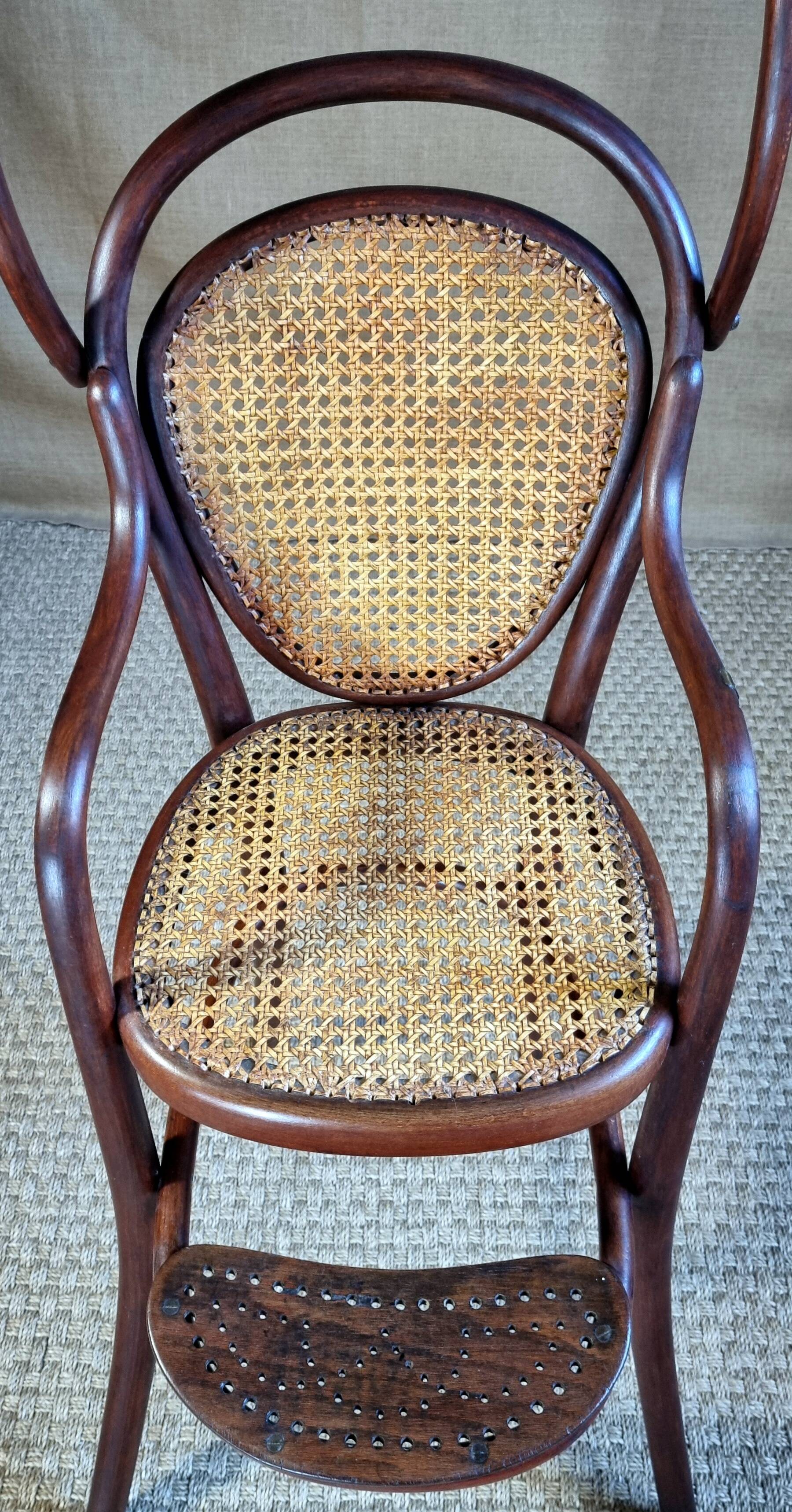 Thonet baby and child high chair, circa 1900-1910