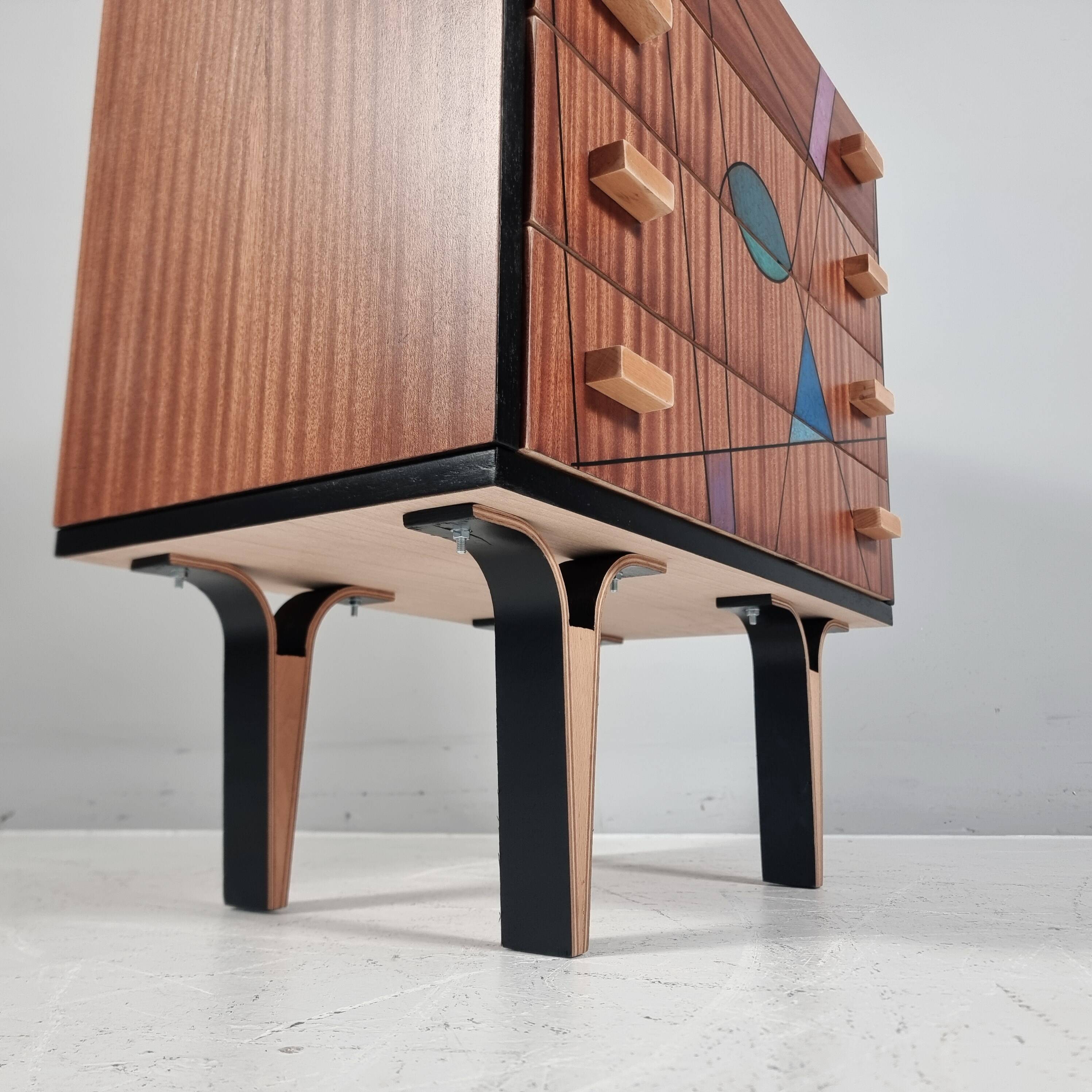 Vintage Bedside Table, 1970s