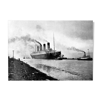 Photography, "Departure of the Titanic liner", April 1912 / NB / 15 x 20 cm