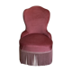 Fauteuil crapaud rose parme