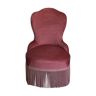 Fauteuil crapaud rose parme