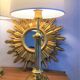 Pair of Art Deco brass lamps, Germany 1960