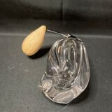 Old bottle perfume vaporizer in crystal and chrome pear XXth