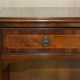 Vintage Low Bevan Funnell Library in Flamed Mahogany with Two Drawers