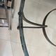 Wrought iron and glass table 4 chairs