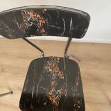 Marbled formica table & 4 chairs