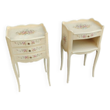 Pair of old Louis XV style bedside tables