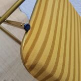 70's orange velvet folding chairs
