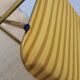 Chaises pliantes en velours orange 70's