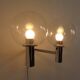 Chromed Glass Wall Lamp from OTT International, 1960s