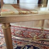Pair of onyx and brass bedside tables 1940