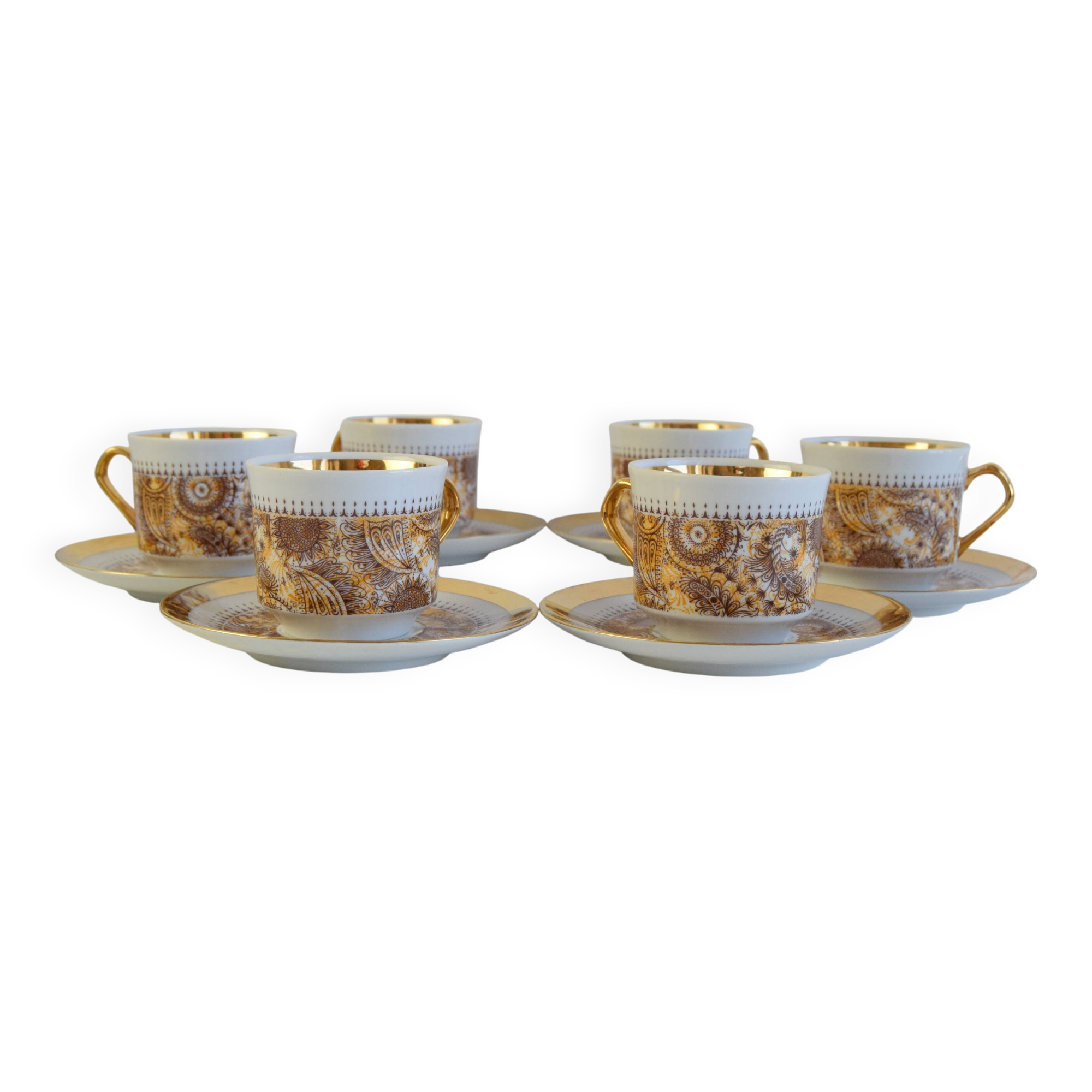 Set of six Cups and Saucers by Epiag 1950