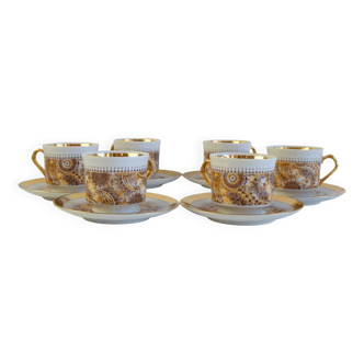 Set of six Cups and Saucers by Epiag 1950