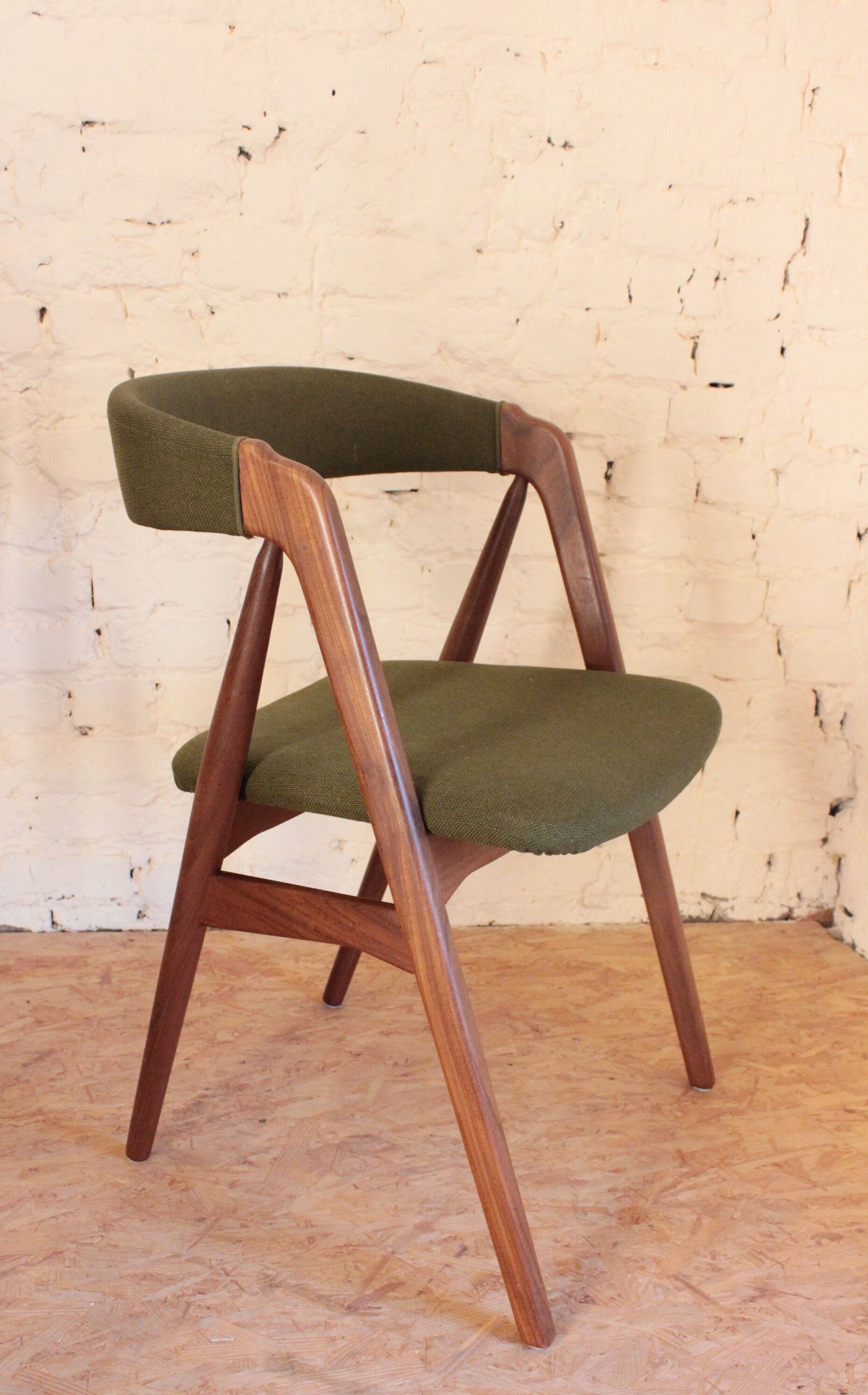 6 vintage Scandinavian chairs by Th. Harlev for Farstrup Mobler, Denmark 1950