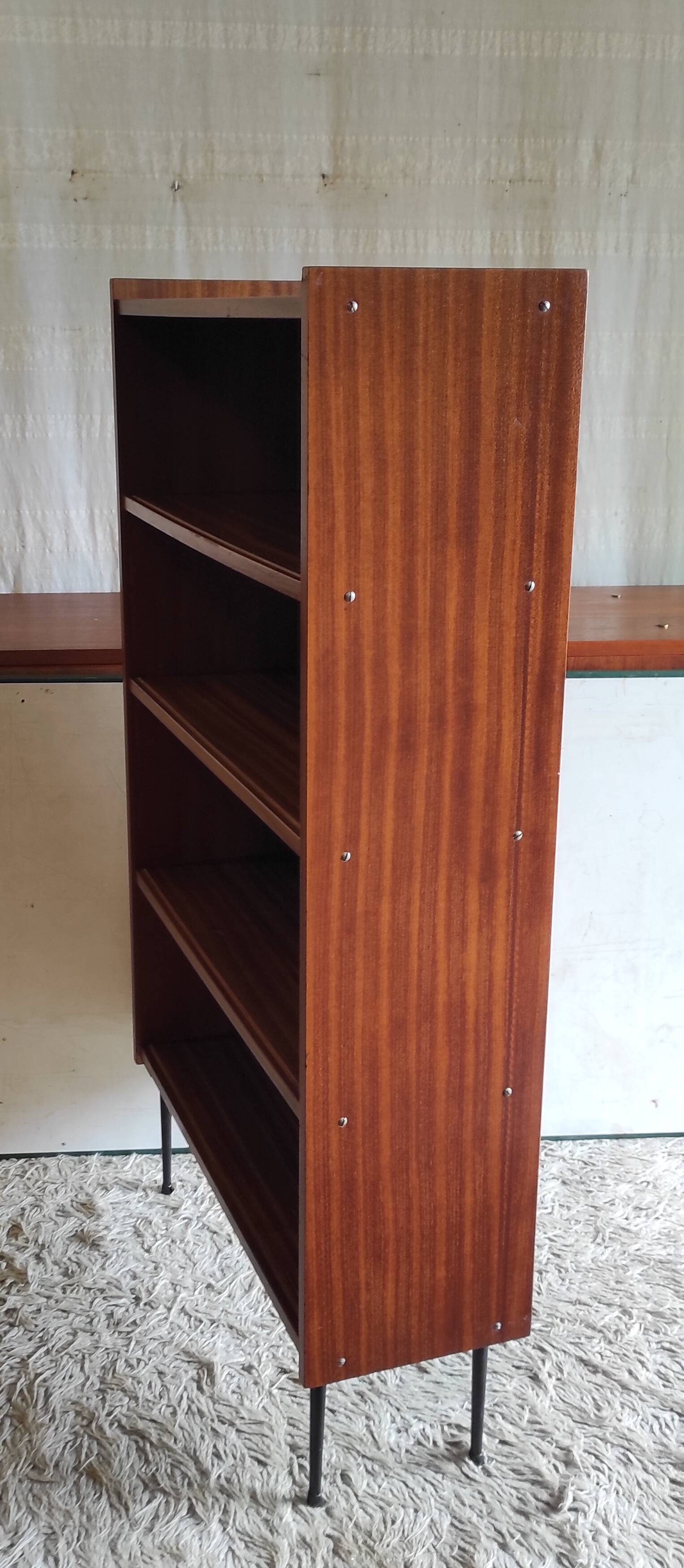Modernist teak bookcase - 1960s