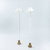Peter Ghyczy floor lamp, brass, set of 2
