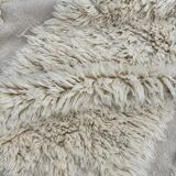 Moroccan Beni Ouarain rug in ecru wool