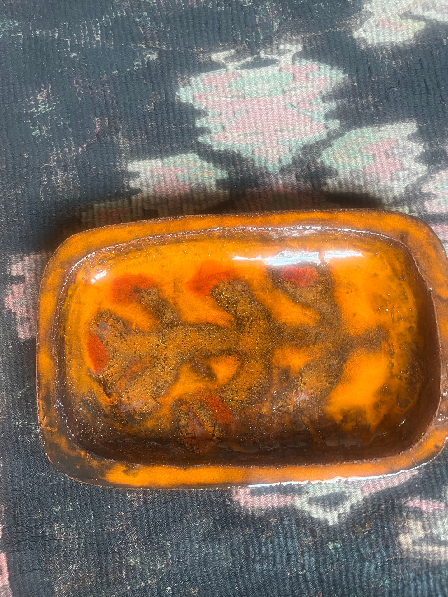 2 ceramic dishes in the Vallauris style from the 60s-70s.