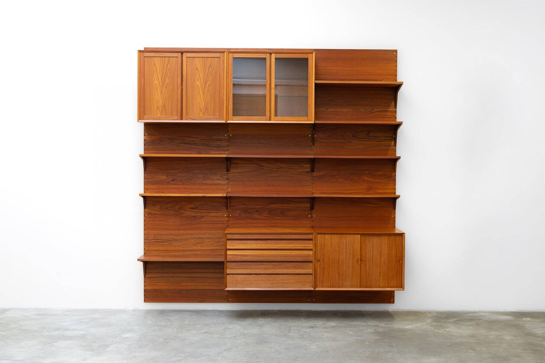 Modular wall unit by Poul Cadovius for Cado, Denmark, 1960s