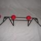 Coat rack coat rack of 1950 with red wooden balls