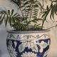 Blue flowerpot