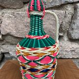 Multicolored scoubidou bottle 60s