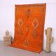 Orange Vintage Moroccan Rug 162 x 232 cm - Berber Wool Rug - Handmade Rug
