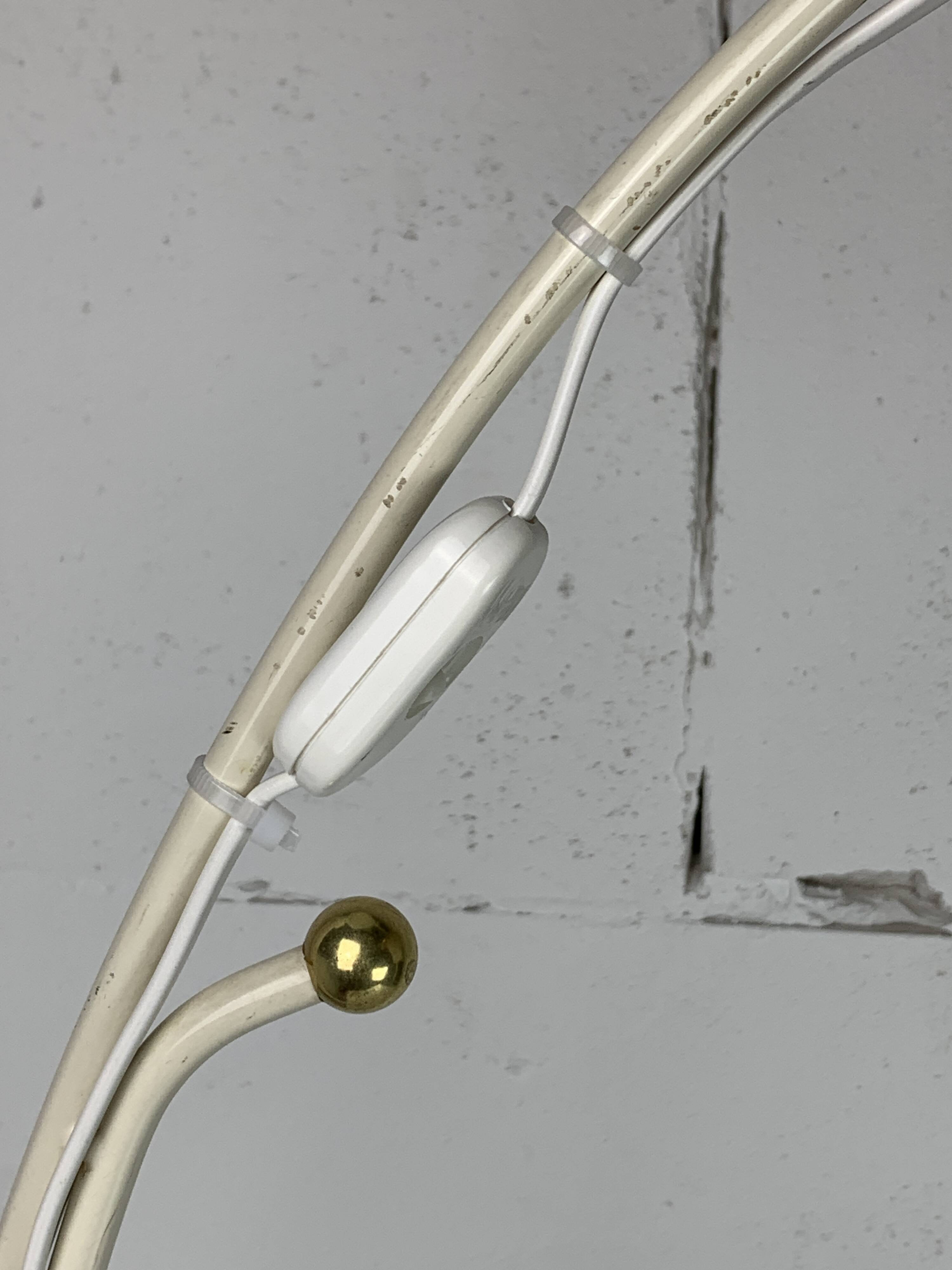 Midcentury French rockabilly lantern low floor lamp, 1950s