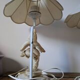 Set of 2 Pierrot acrobats bedside lamps