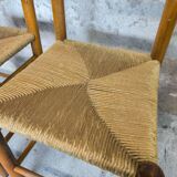 Pair of straw chairs