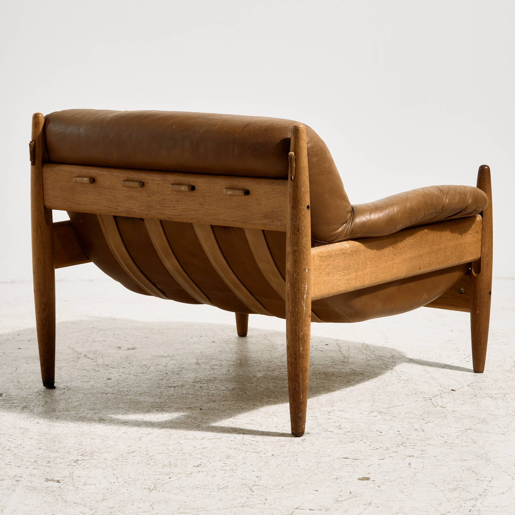 Danish leather lounge chair