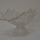 Vintage Crystal Glass Bowl,Glasswork Novy Bor,1950's.