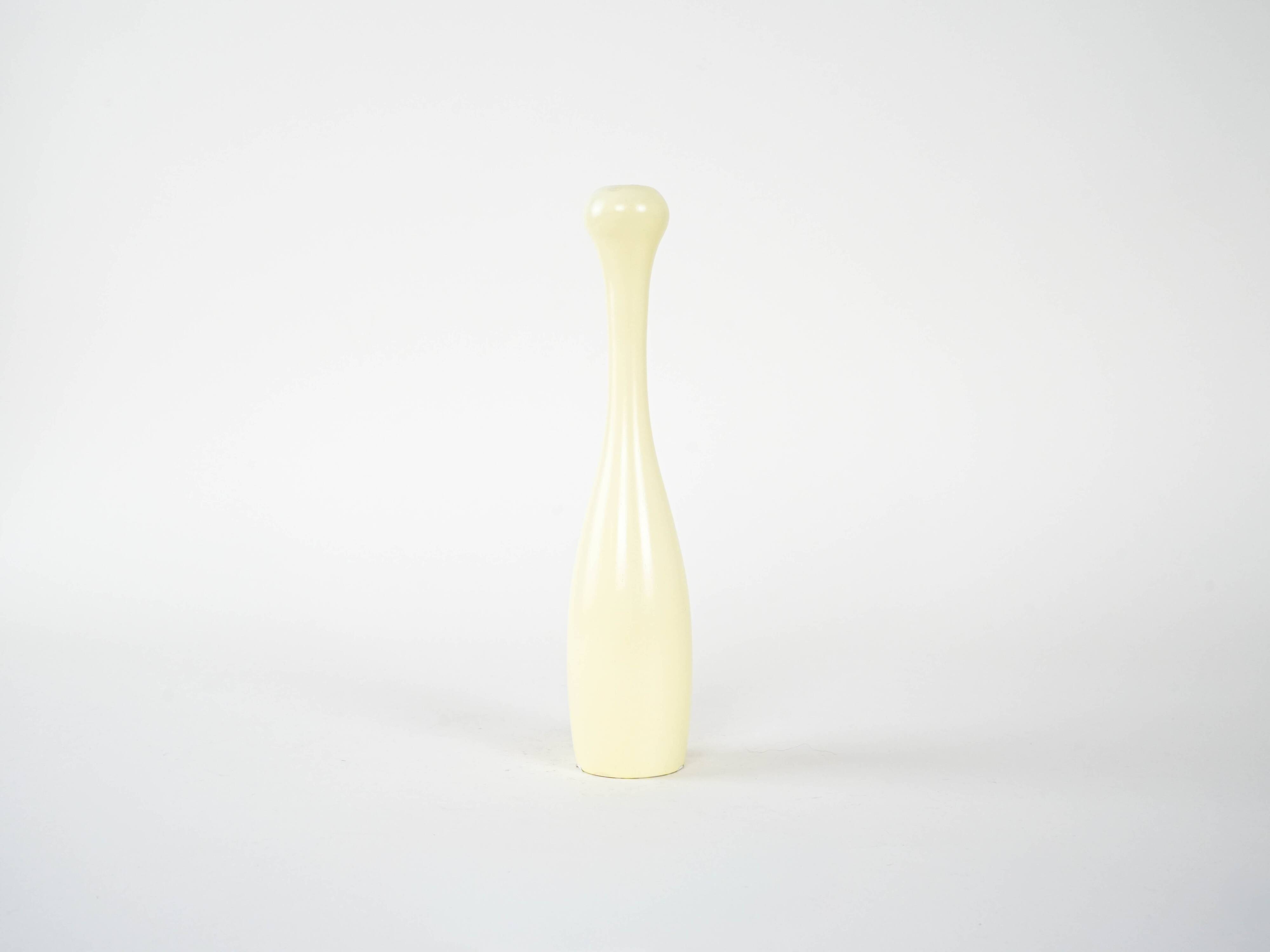 Pastel-colored candlestick, Danish design, 1970s, made in Denmark
