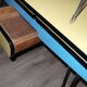 Table et 4 chaises en formica avec pieds eiffels vintage Sif