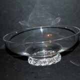 Kim Coupe salad bowl in crystal signed DAUM France - DESIGN 1950