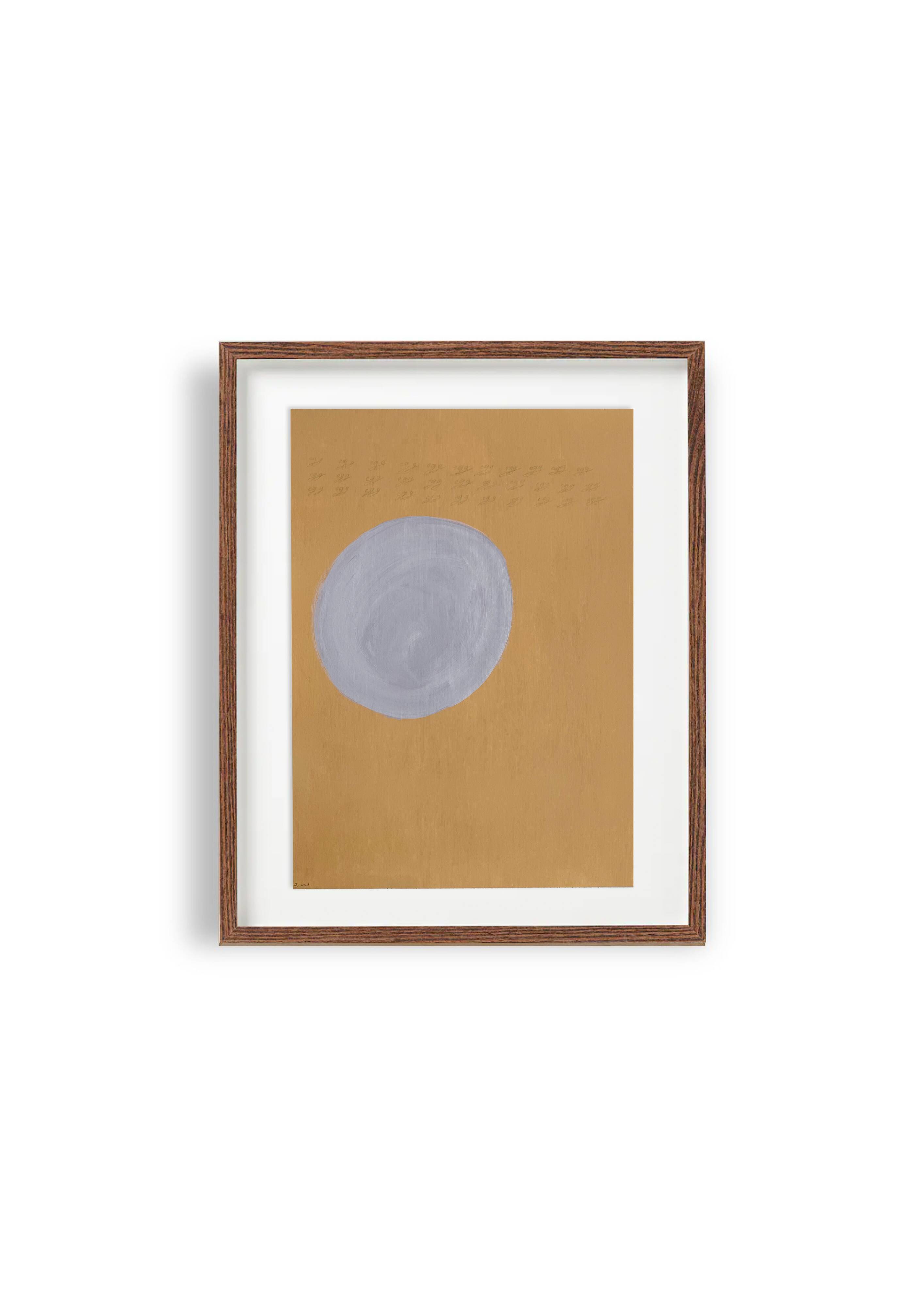 Hand Painted Abstract Wall Art 08 - Egg