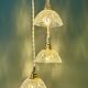 Vintage triple suspension lampshade in cut glass - tableware collection