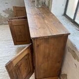 Row of pine loom furniture