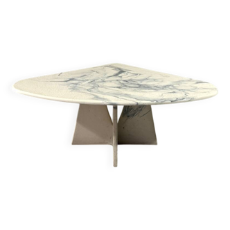 Artificial marble coffee table side table 1980’s
