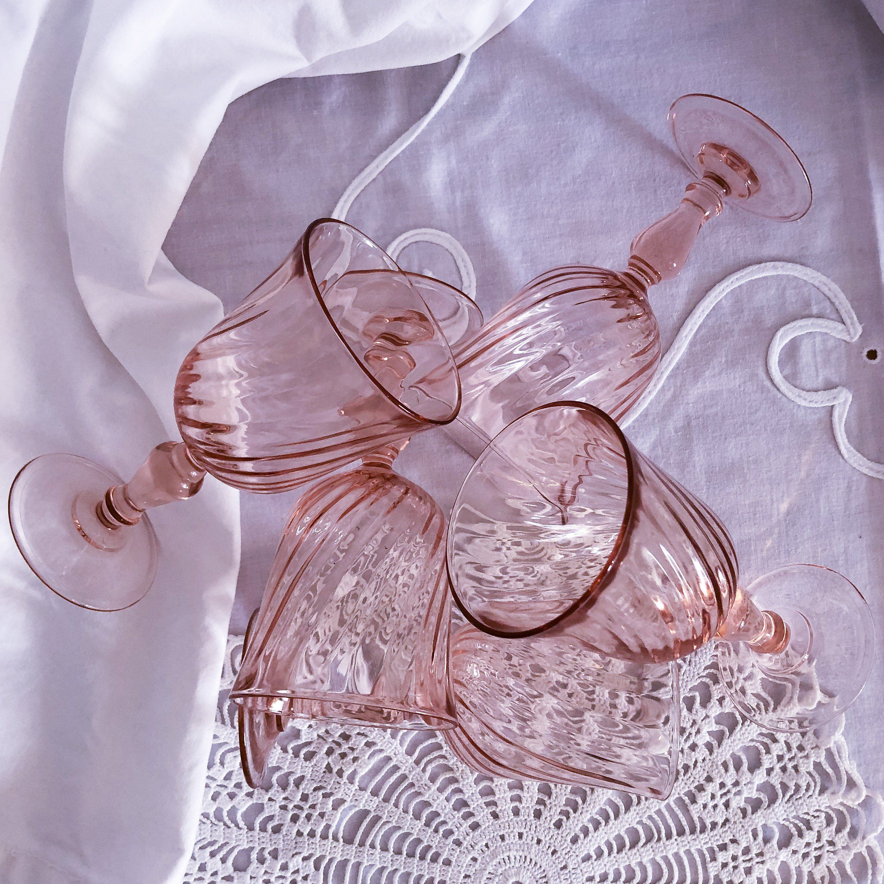 Rosaline white wine 5 glass set