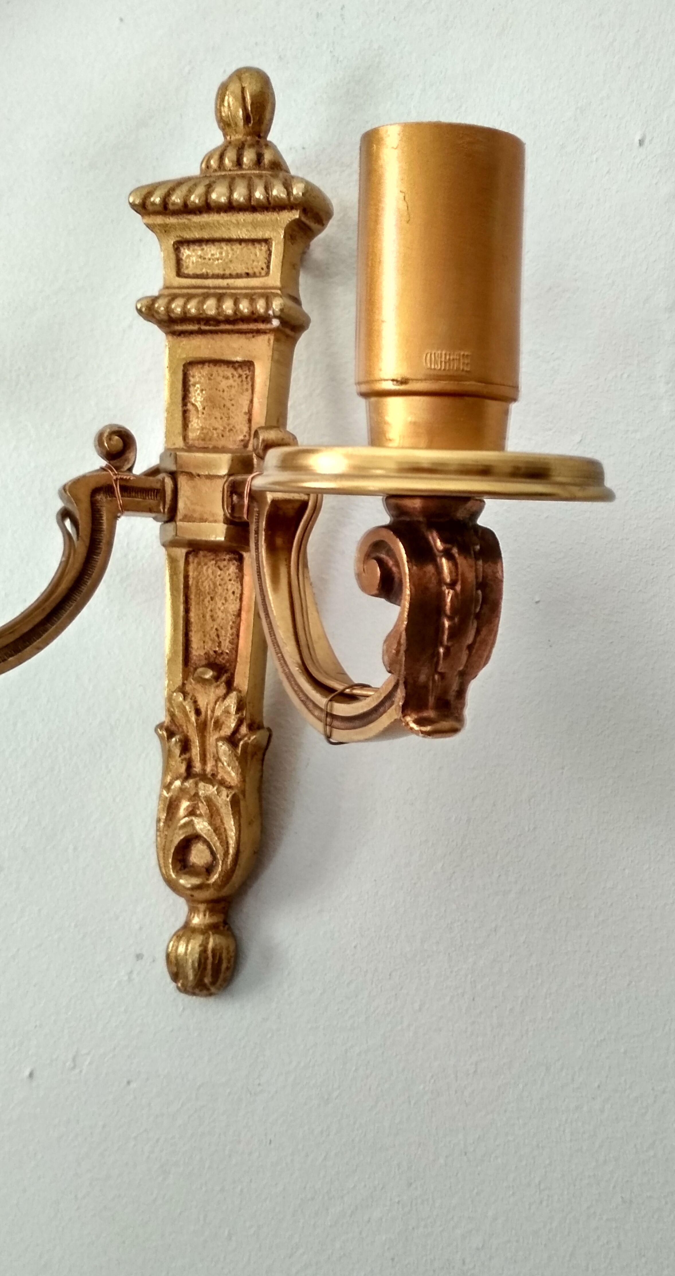 Bronze wall sconce Napoleon III style