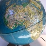 Luminous terrestrial globe Grange Batlière 1975