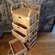Commode vintage 5 tiroirs en rotin