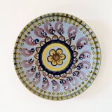 Large hand painted ceramic dish