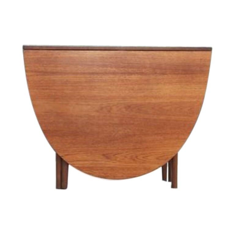 Modern mid-century teak oval lid table Denmark