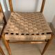 Pair of Scandinavian teak and rope chairs